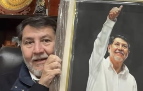 Senado desembolsa 27 mil pesos en pintura para inmortalizar a Noroña