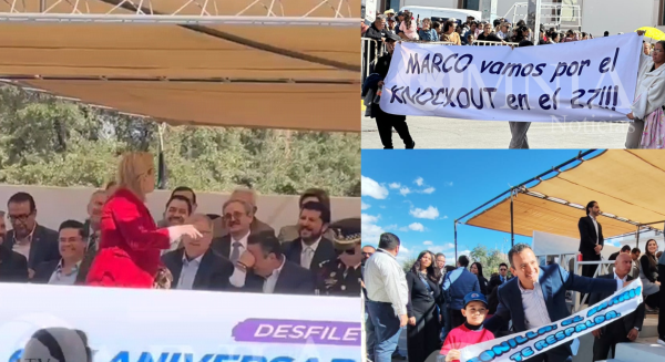 (Video) Así reaccionó Maru a la lona en apoyo a Bonilla