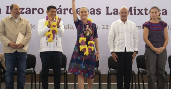 En medio de protestas de la CNTE, Sheinbaum presenta el avance del Plan Lázaro Cárdenas