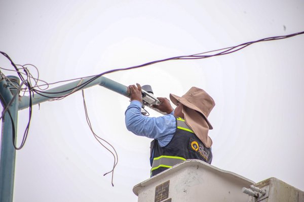 Avanza Delicias en el reemplazo de luminarias LED con un 21% de progreso general