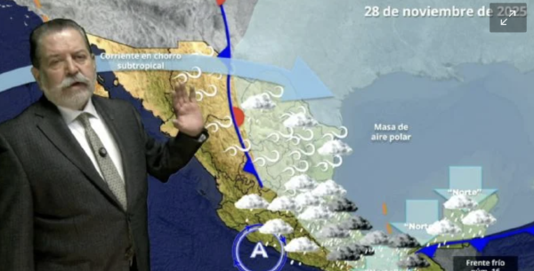 Azotarán masa de aire polar y nuevo frente frío de viernes a lunes con lluvias y ambiente gélido