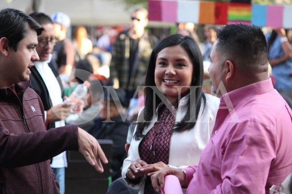 Mayra Chávez dice que primero es “trabajar por la gente y la 4T” para los que aspiren al 2027; destaca resultados de Montiel