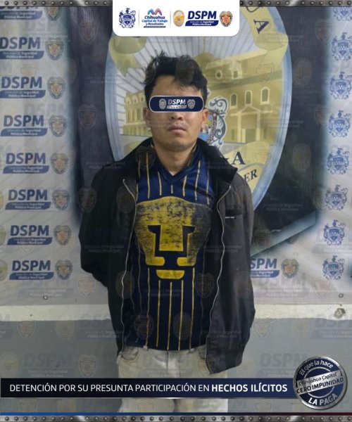 Fue detenido por la Policía Municipal con 46 bolsitas de supuesto cristal y un arma