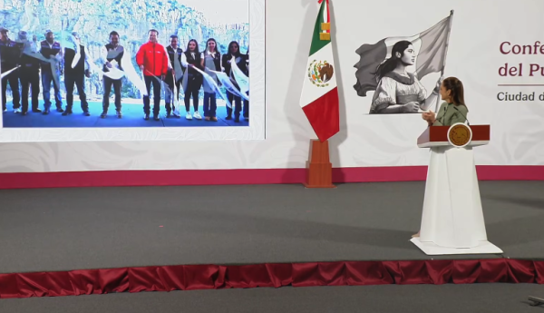 Sheinbaum da banderazo a la construcción de la presa Tunal II