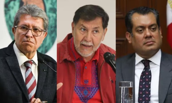 Morena vs Morena: chocan Noroña y Gutiérrez Luna por foto de Monreal escuchando misa