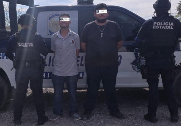 Detiene SSPE a dos hombres en Ojinaga que portaban 63 envoltorios de droga