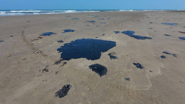 “Venga a ver el chapopote”: pescadores retan a Nahle por negar contaminación en playas de Veracruz