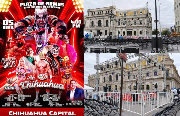 Lucha AAA gratis en Plaza de Armas con Pagano y Octagón Jr