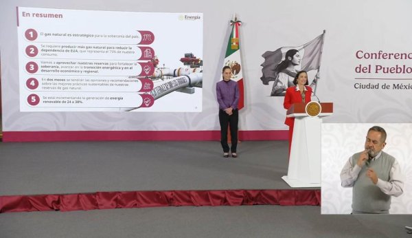 80% del gas natural proviene de Texas; México planea aumentar energía renovable