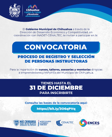 Lanza Municipio convocatoria para instructores en capacitaciones de ENCES