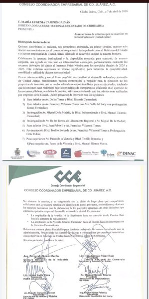 CCE Juárez avala obras y propone ampliar proyectos estratégicos en la ciudad