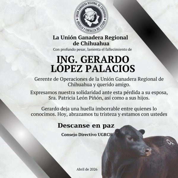 UGRCh lamenta deceso de su Gerente de Operaciones, Gerardo López