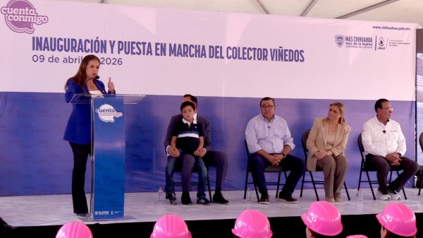 Diputada Xóchitl Contreras destaca obra del Colector Viñedos que beneficia a más de 441 mil juarenses