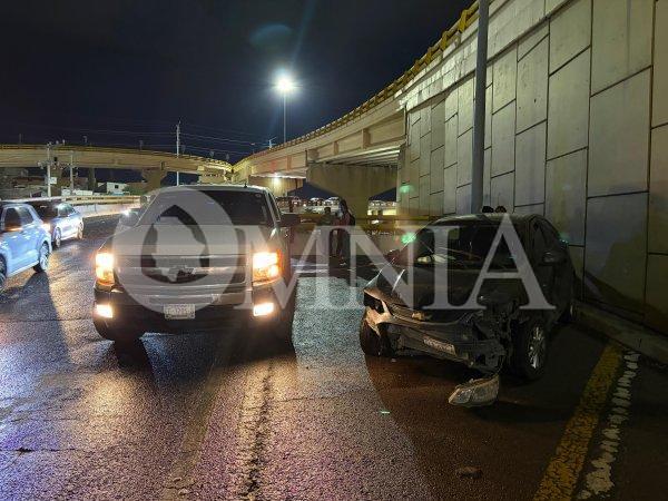 Choque múltiple en acceso a carretera Aldama provoca caos vial