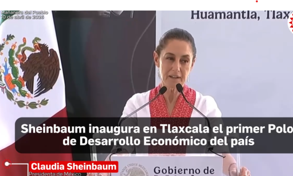 Sheinbaum inaugura en Tlaxcala el primer Polo de Desarrollo Económico del país