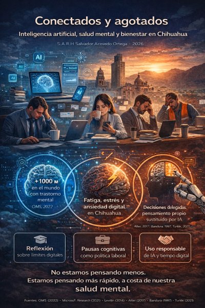 Conectados y agotados: inteligencia artificial, saturación mental y el bienestar que Chihuahua no puede perder