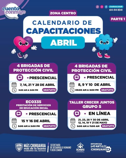 Mantiene Estado capacitación constante del personal de estancias infantiles