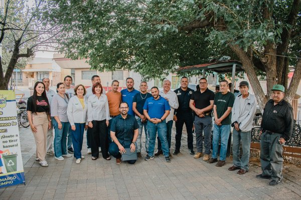 Programa Manos en Acción llega al parque Fco. I Madero, Municipio, Camargo Limpio y vecinos rehabilitarán espacio