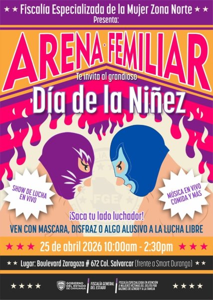 ¡Lucharaaan!, alista FEM festejo del ‘Día de la Niñez’ con temática de lucha libre