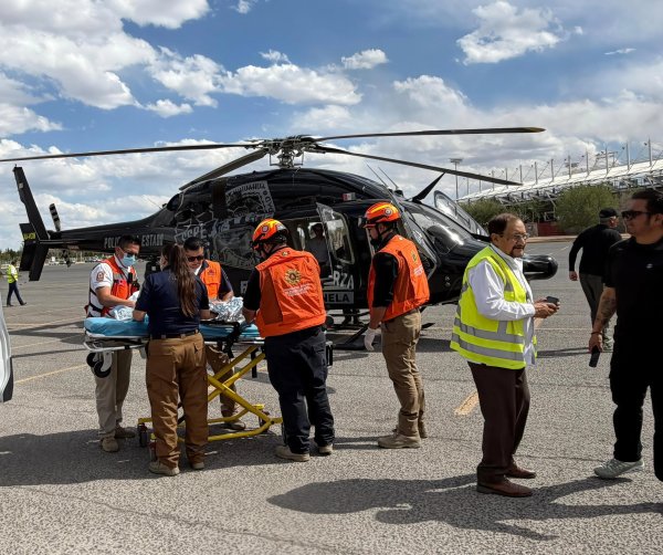 Trasladan en helicóptero de la SSPE a menor de 10 meses con cardiopatia