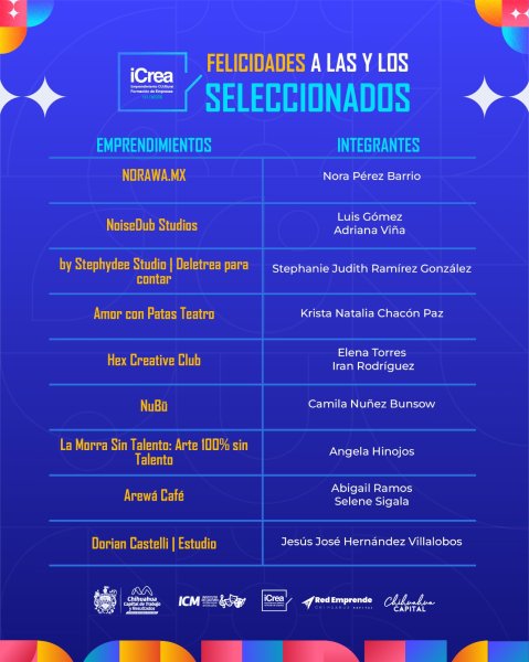 Gobierno Municipal impulsa el emprendimiento cultural con anuncio de seleccionados de iCREA 2026