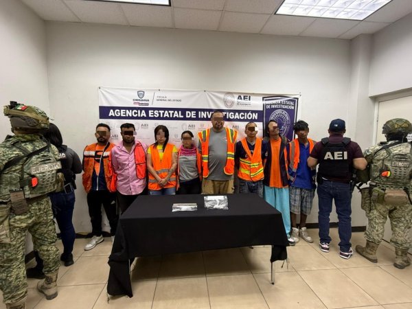 En cateo a ‘picadero’, captura COE a ocho personas en posesión de drogas