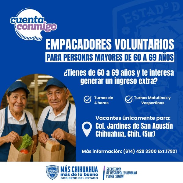 Abren vacantes para empacadores voluntarios al sur de la capital
