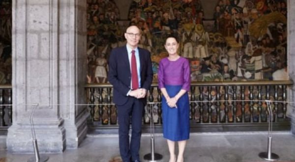 Sheinbaum: acordamos vías de colaboración con Volker Türk