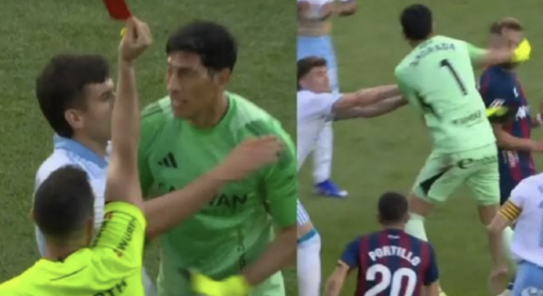 Esteban Andrada, portero de Zaragoza, podría enfrentar suspensión temporal tras puñetazo a rival