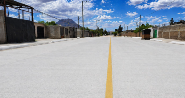 Pavimentan calle con el Presupuesto Participativo