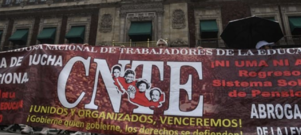 CNTE amaga con el estallido de una huelga nacional indefinida de cara al inicio del Mundial