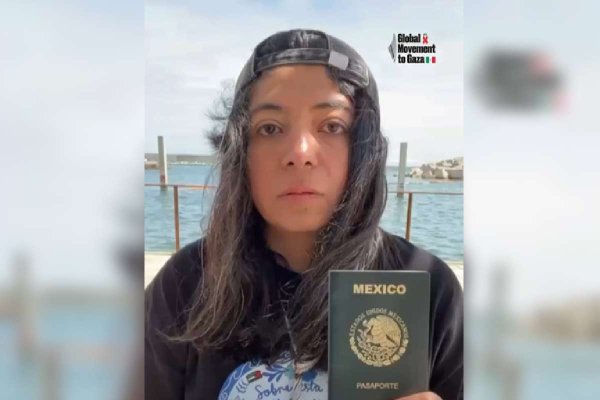 Hay una mexicana a bordo de Flotilla para Gaza interceptada por fuerzas israelíes