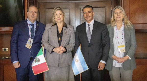 García Harfuch y ministra de Seguridad de Argentina se reúnen; hablan de cooperación contra el narco