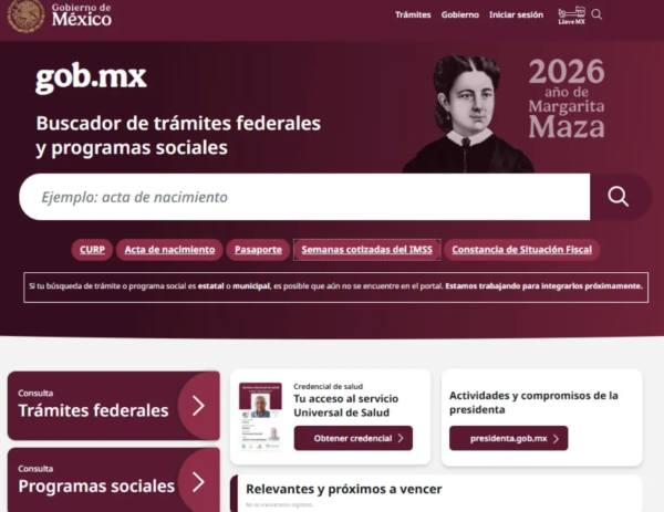Sitios web del gobierno federal sufren caída temporal
