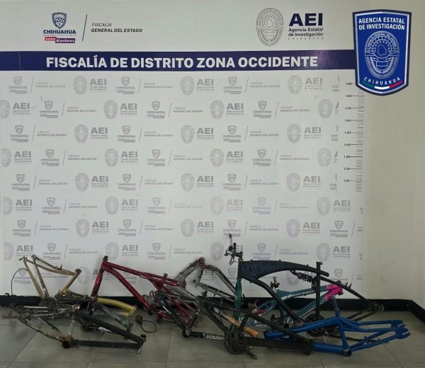 Asegura Fiscalía Occidente para investigación partes para bicicletas