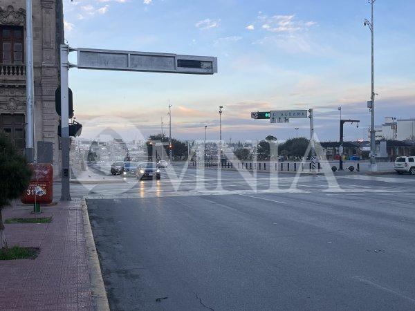 Calles vacías en la capital por día asueto