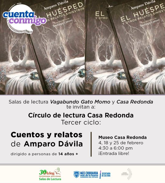 Anuncia Casa Redonda la edición de febrero de su Círculo de Lectura dedicado a la obra de Amparo Dávila