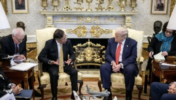 Trump califica de “muy buena reunión” la que sostuvo con Gustavo Petro en la Casa Blanca