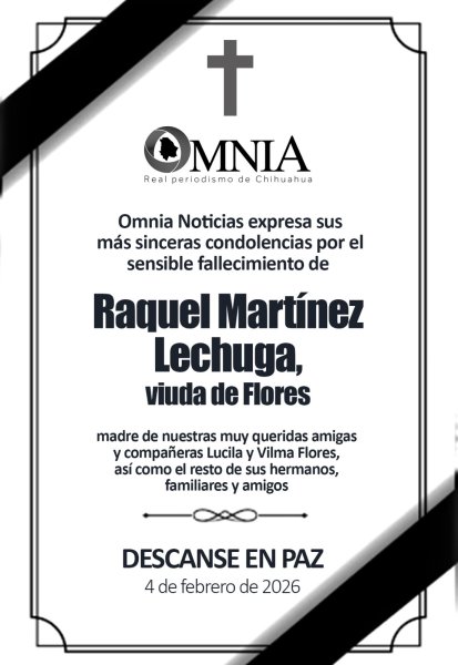 Omnia lamenta el fallecimiento de Raquel Martínez Lechuga