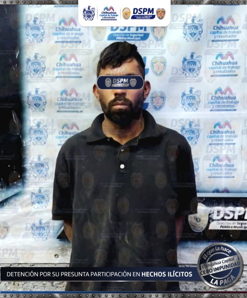 Tras denuncia ciudadana, municipales detienen a hombre por probable robo de autopartes