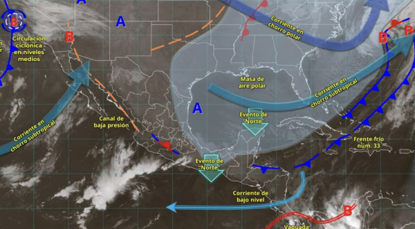 Frente frío 33: ¿dónde lloverá y bajarán las temperaturas este fin de semana en México?