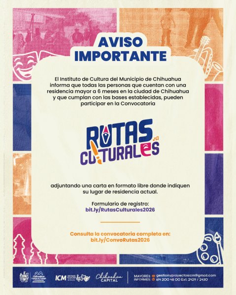 ¿Tienes una propuesta cultural? La convocatoria Rutas Culturales es para ti