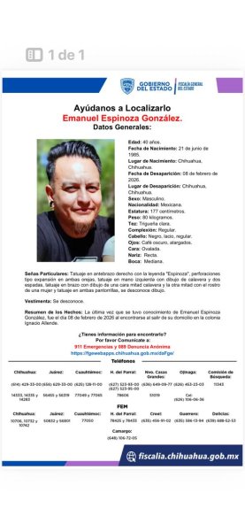 Servicio a la comunidad: Familiares y amigos buscan a Emanuel Espinoza González