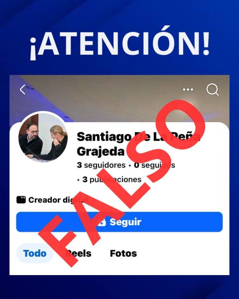 Yo no ando pidiendo dinero; cuenta de Facebook ya fue reportada: Santiago De la Peña