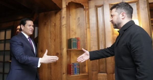 Zelenski se reúne con Marco Rubio en Alemania para discutir el plan de paz con Rusia