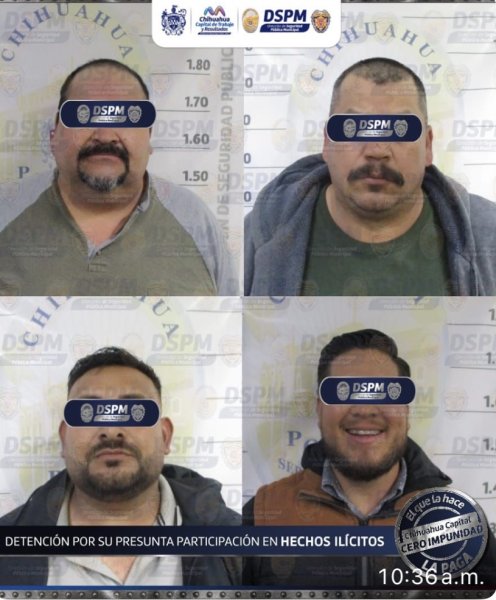 Detiene la Municipal a 4 presuntos por robo de combustible