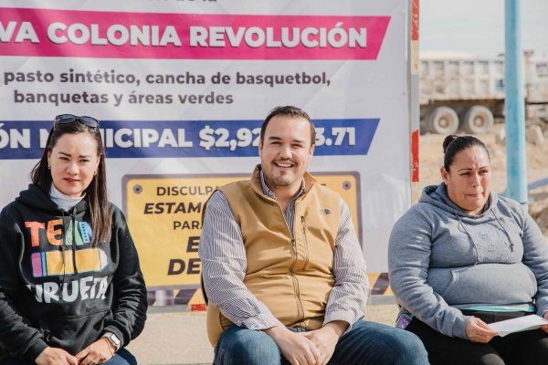 Cumpliendo a la Colonia Revolución con pavimentación, Mercadito y rehabilitación de la deportiva”: Jorge Aldana