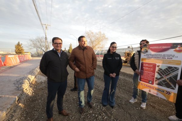 Supervisa Cruz Pérez Cuéllar avance del Proyecto Integral de Manejo Pluvial en Paseo del Sur