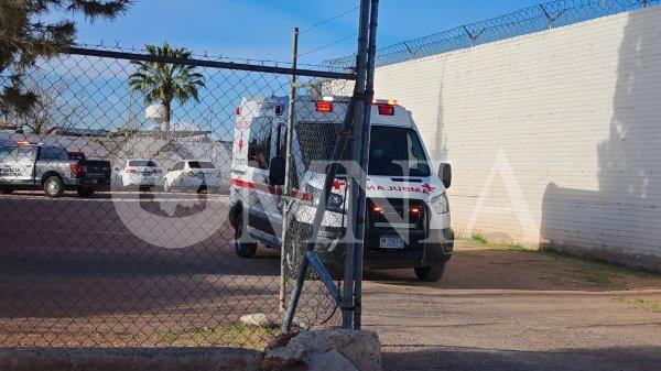 Se hiere en el cuello interno de centro de rehabilitación