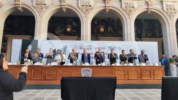 Conmemoran en Palacio de Gobierno el CXIII Aniversario del Ejército Mexicano